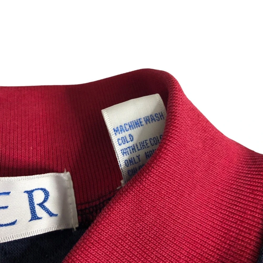 Vintage 80s Pacer Bomber Sweater Jacket Mens M Colorblock Varsity‎ Snap Front